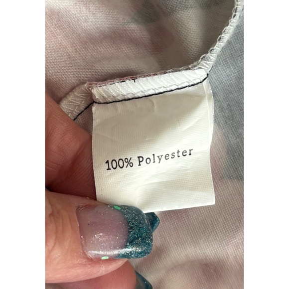 Women’s Floral Print Ring V-Neck Tank Top (Size L) - Picture 8 of 10